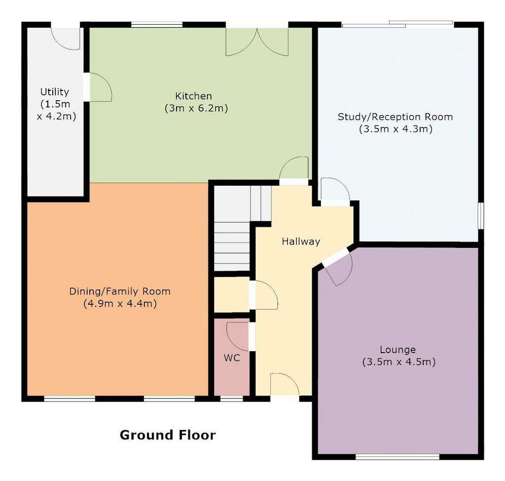 4 bedroom detached house for sale - floorplan