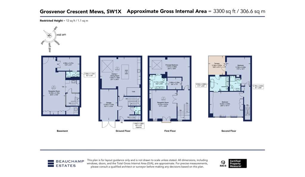 4 bedroom mews house for sale - floorplan