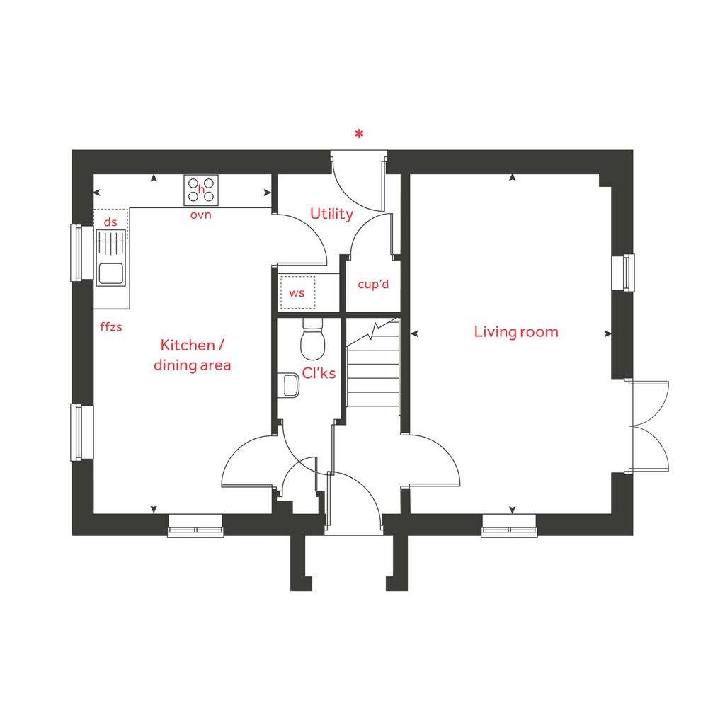 3 bedroom detached house for sale - floorplan