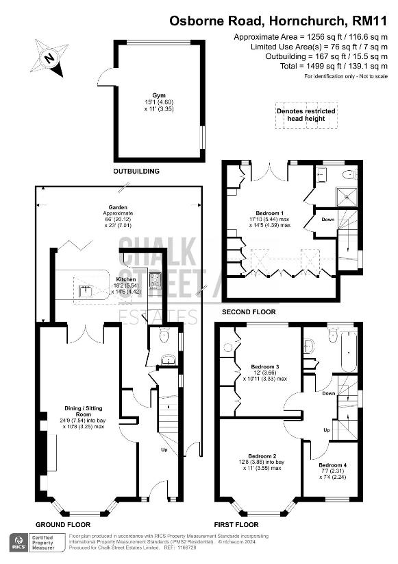 4 bedroom semi-detached house for sale - floorplan