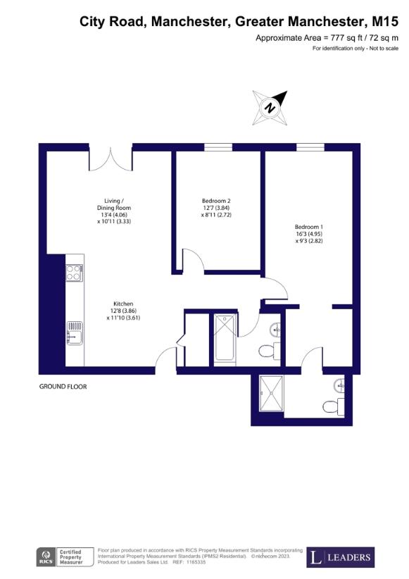 2 bedroom flat for sale - floorplan