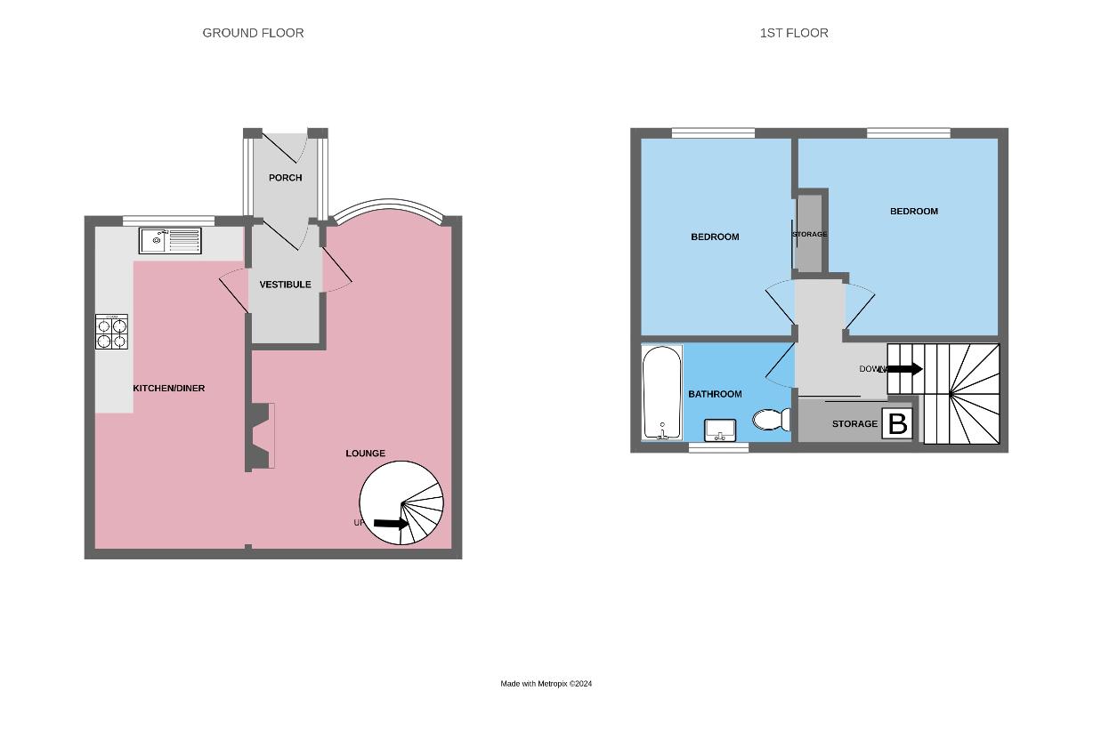 2 bedroom property for sale - floorplan