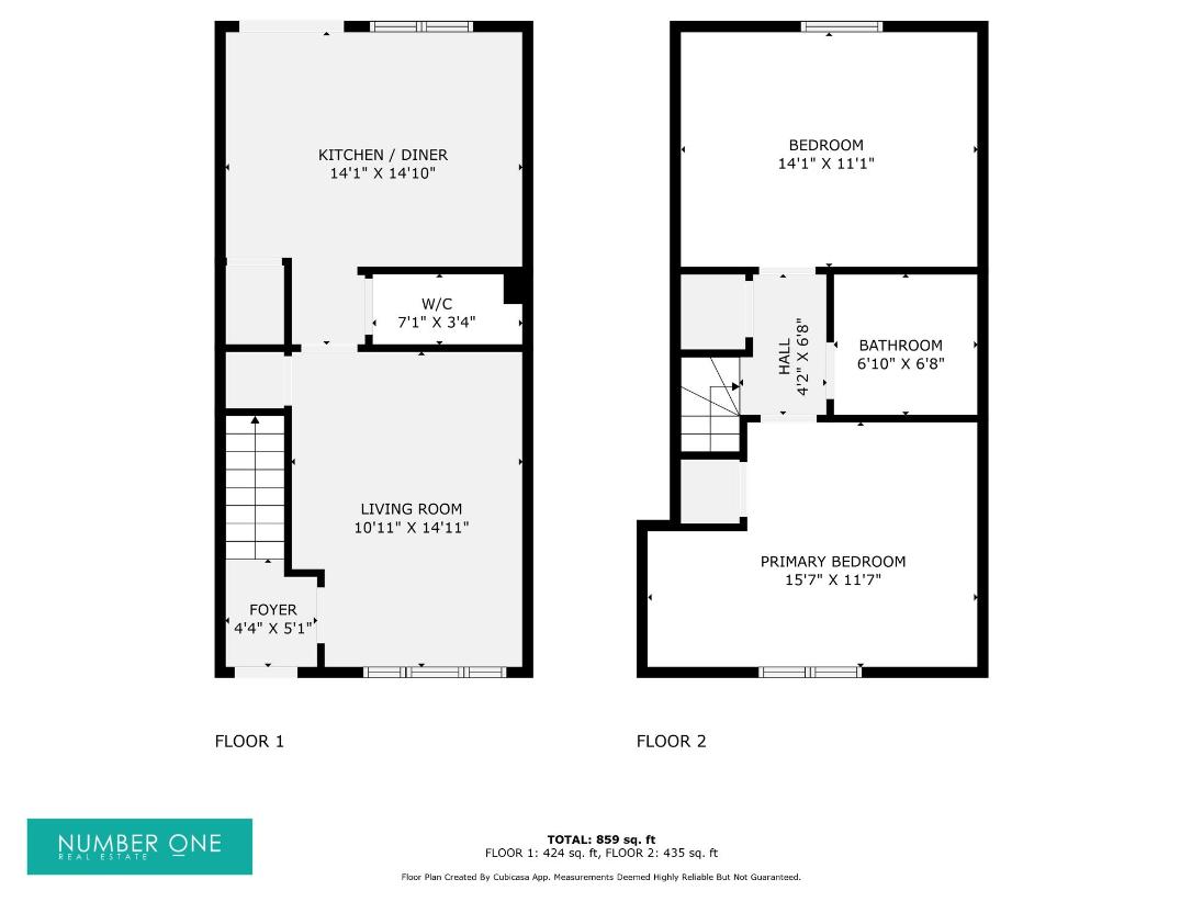 2 bedroom detached house for sale - floorplan