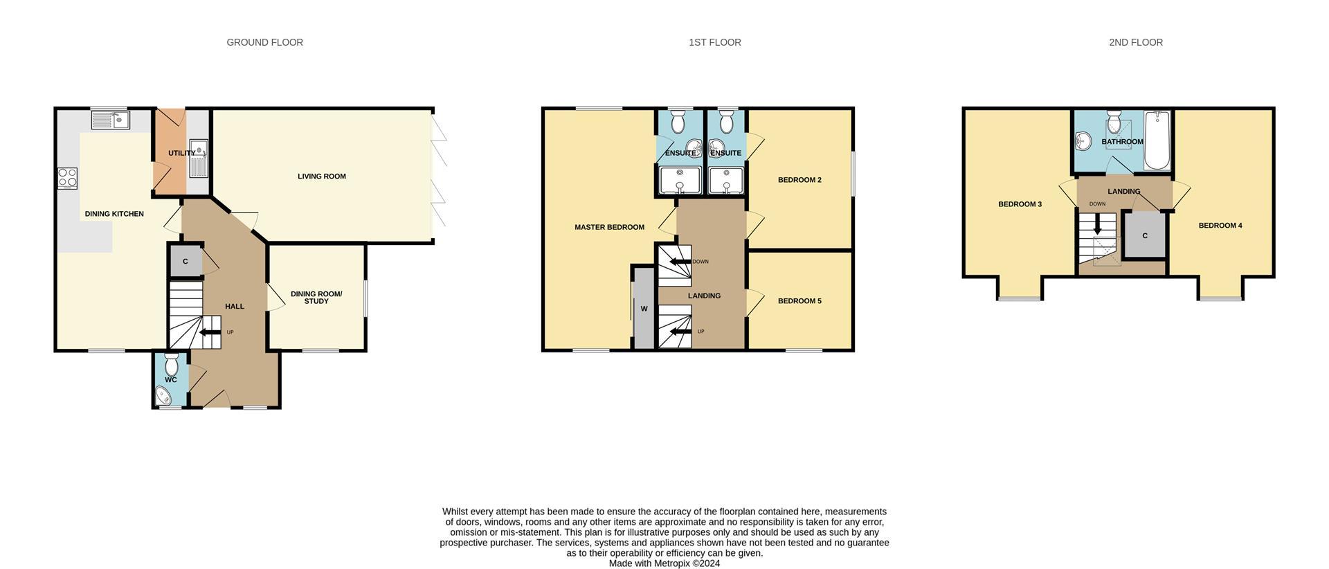 5 bedroom detached house for sale - floorplan