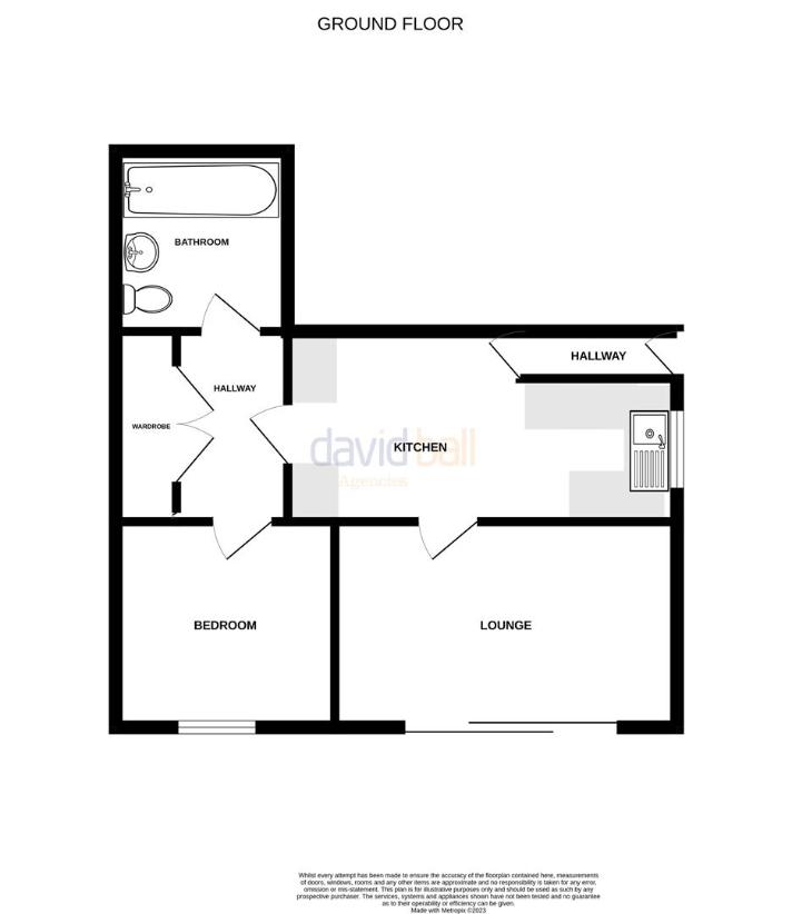 1 bedroom flat for sale - floorplan