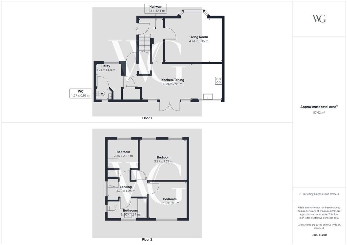 3 bedroom semi-detached house for sale - floorplan