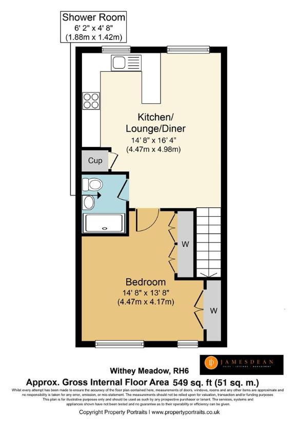 1 bedroom maisonette for sale - floorplan