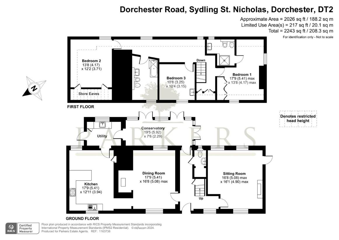 3 bedroom cottage for sale - floorplan