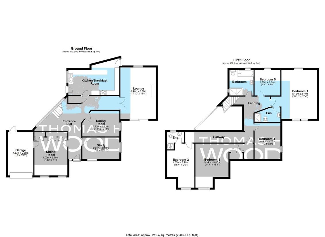 5 bedroom detached house for sale - floorplan