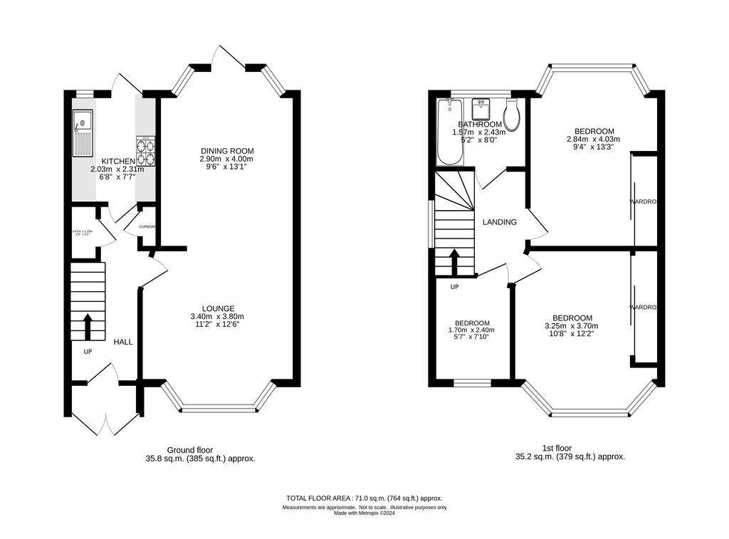 3 bedroom detached house for sale - floorplan