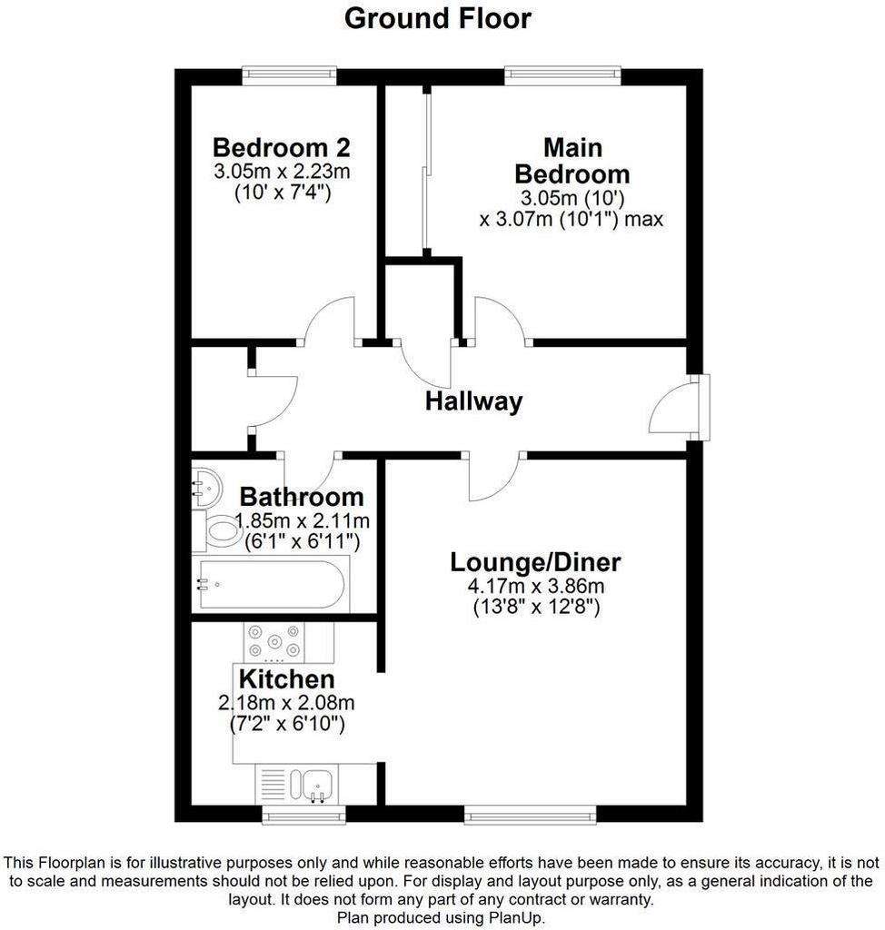 2 bedroom flat for sale - floorplan