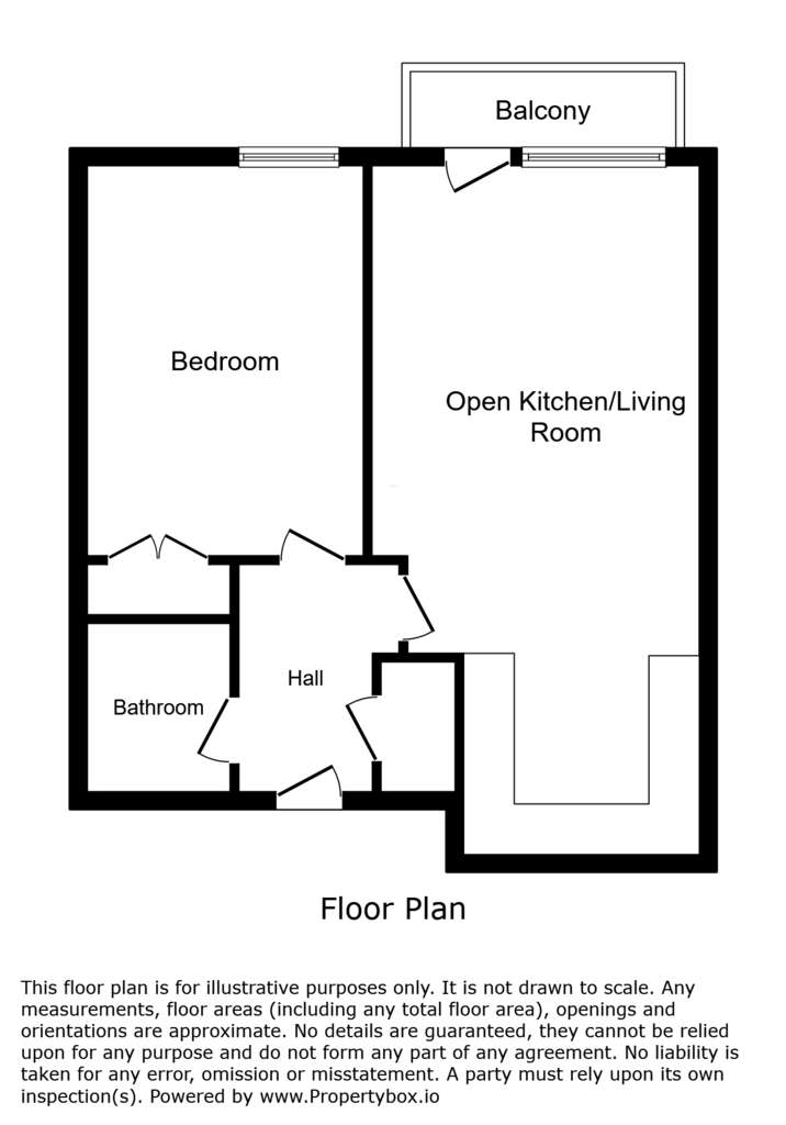 1 bedroom flat for sale - floorplan