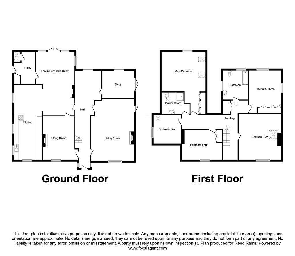 5 bedroom detached house for sale - floorplan