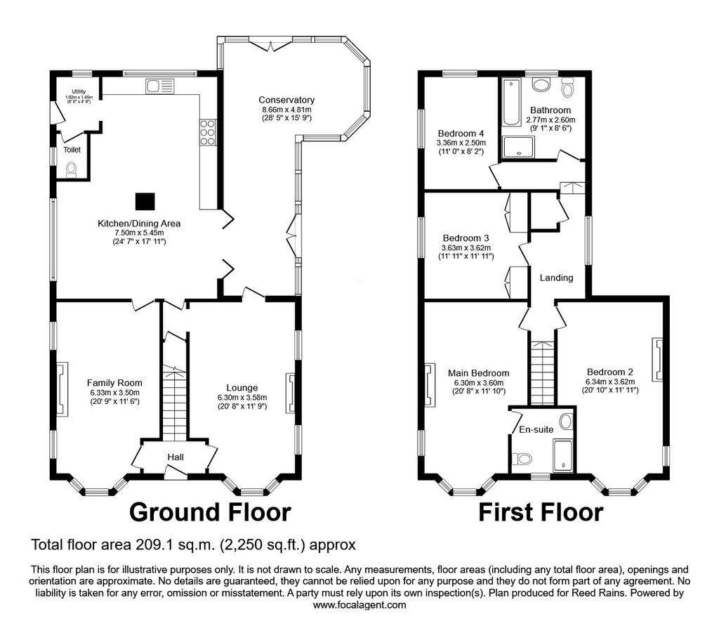 8 bedroom detached house for sale - floorplan