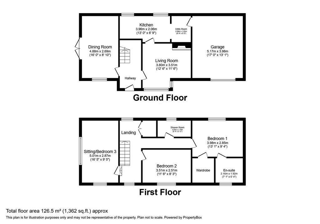 3 bedroom semi-detached house for sale - floorplan