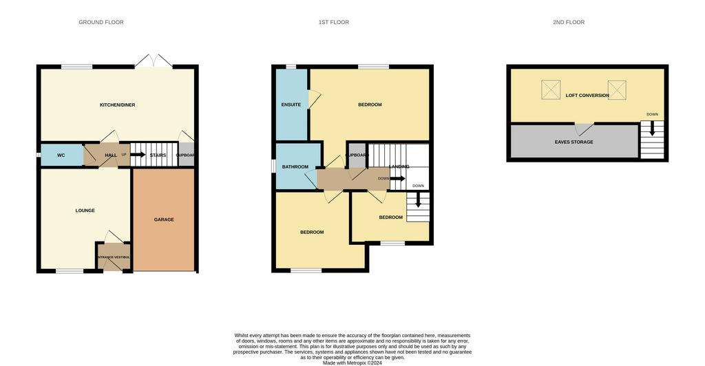 3 bedroom detached house for sale - floorplan