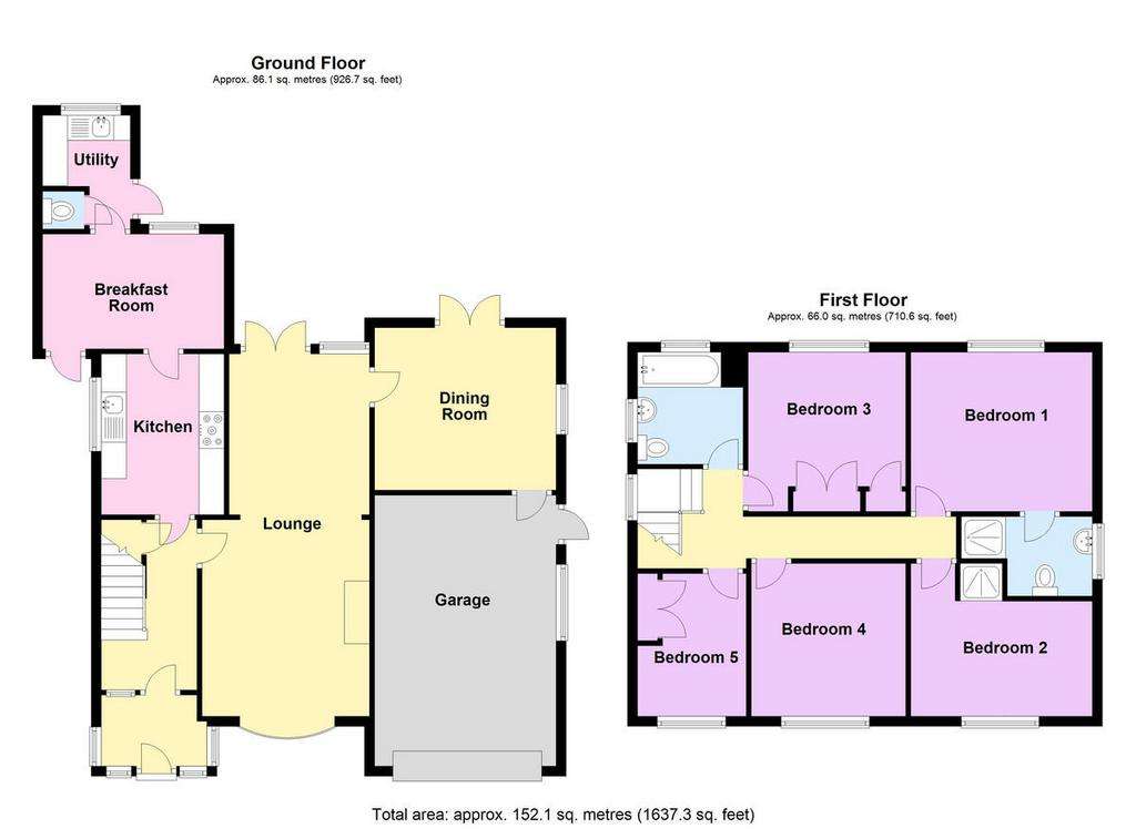 5 bedroom detached house for sale - floorplan