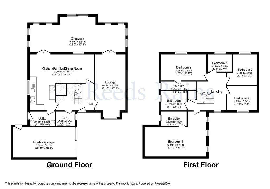 5 bedroom detached house for sale - floorplan