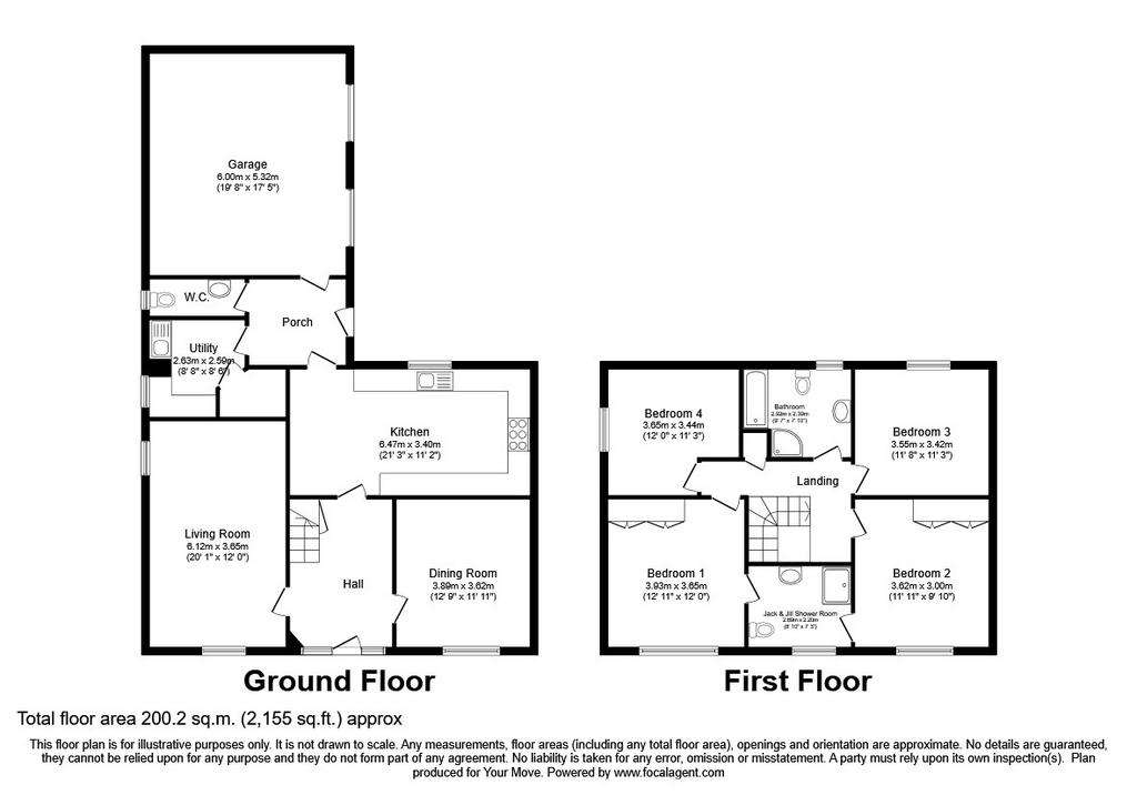 4 bedroom detached house for sale - floorplan