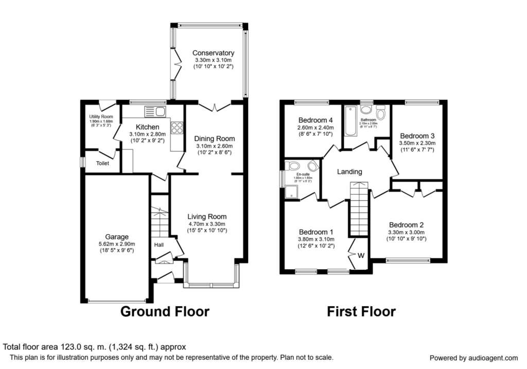 4 bedroom detached house for sale - floorplan