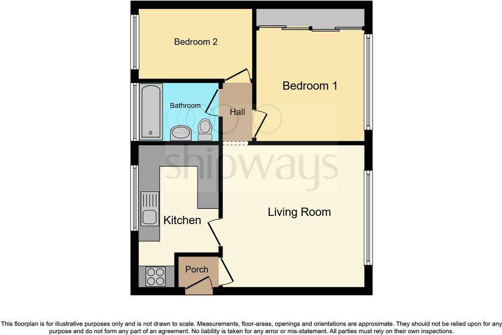 2 bedroom flat for sale - floorplan