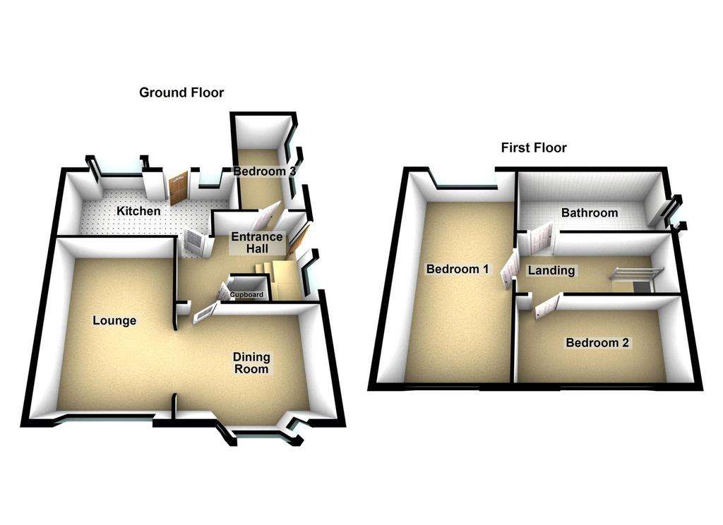 3 bedroom semi-detached house for sale - floorplan