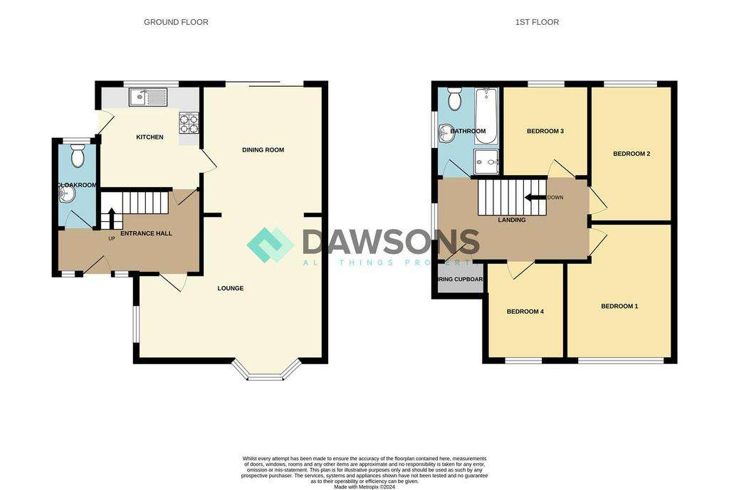 4 bedroom detached house for sale - floorplan