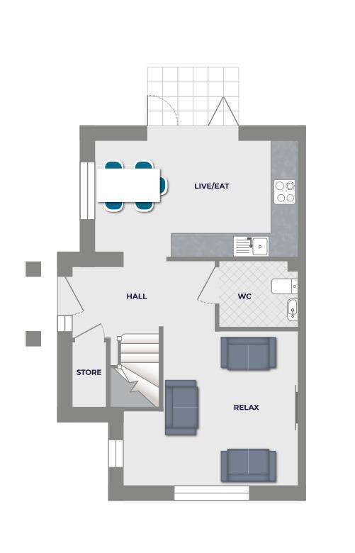 3 bedroom semi-detached house for sale - floorplan