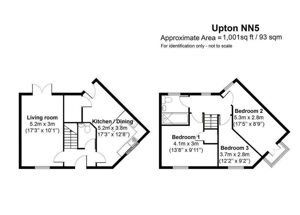 3 bedroom semi-detached house for sale - floorplan