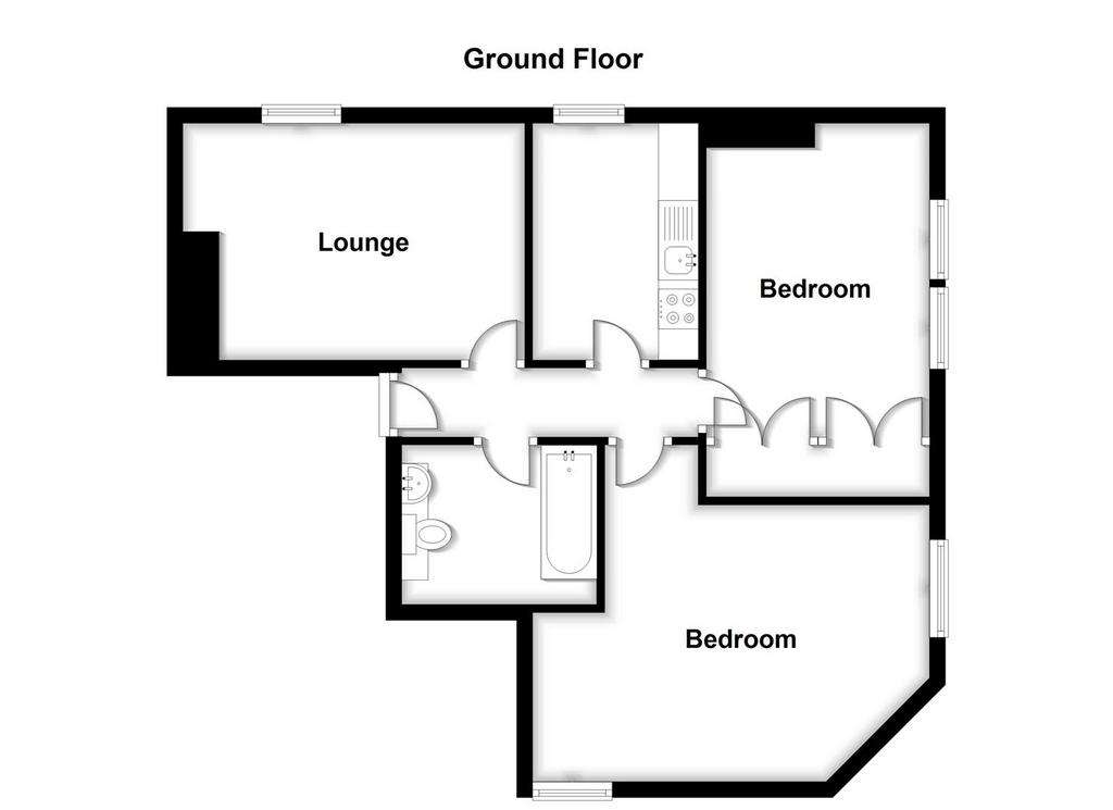 2 bedroom flat for sale - floorplan