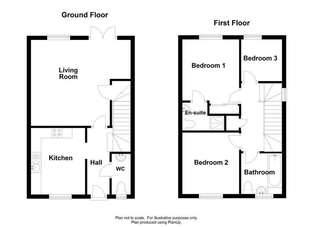 3 bedroom semi-detached house to rent - floorplan