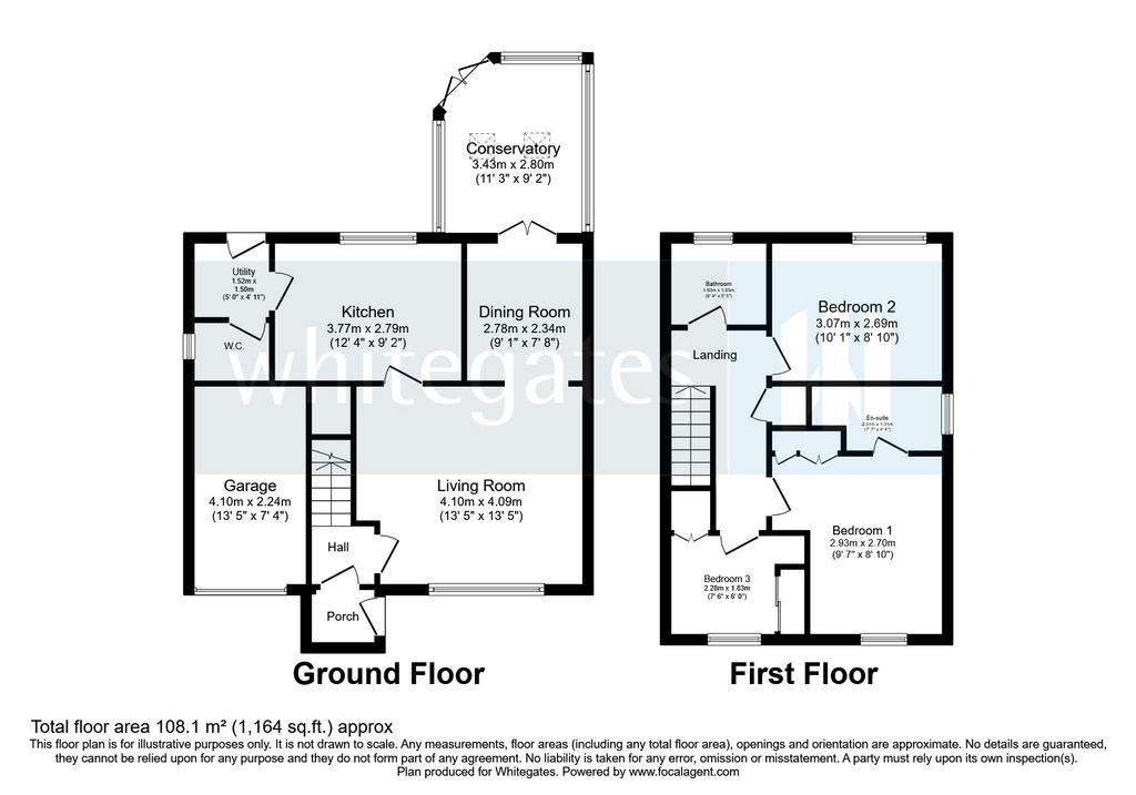 3 bedroom detached house for sale - floorplan