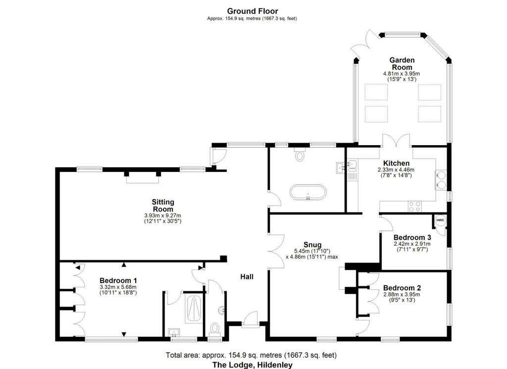 3 bedroom detached house for sale - floorplan