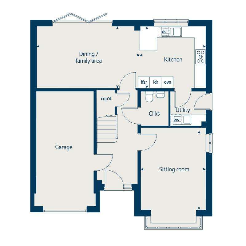 4 bedroom detached house for sale - floorplan