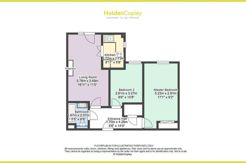 2 bedroom flat for sale - floorplan