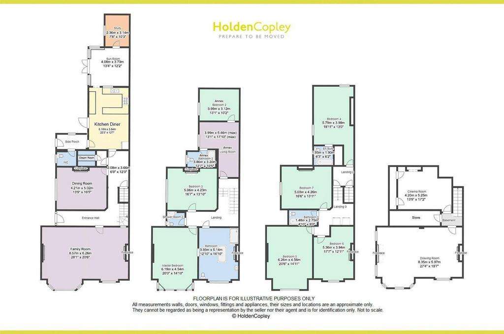 7 bedroom semi-detached house for sale - floorplan