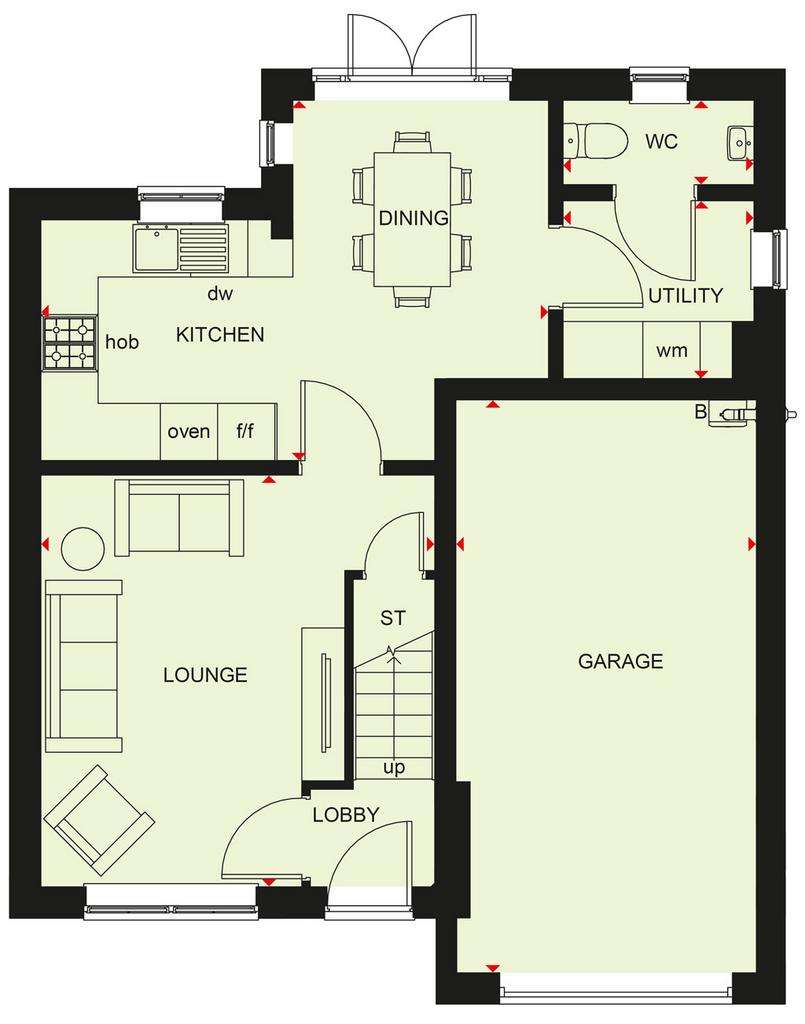 3 bedroom detached house for sale - floorplan