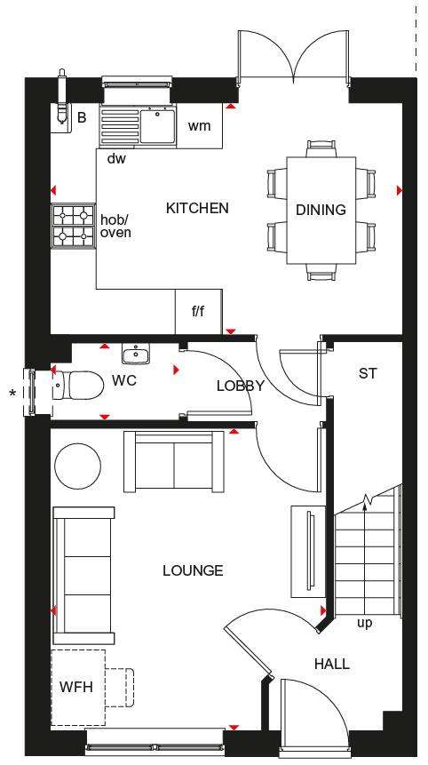 3 bedroom end of terrace house for sale - floorplan