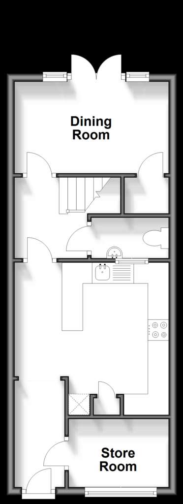 3 bedroom town house for sale - floorplan