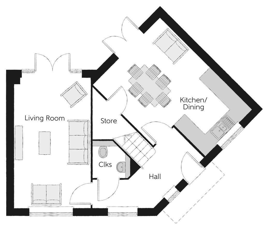 3 bedroom detached house for sale - floorplan