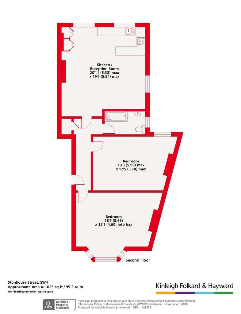 2 bedroom flat for sale - floorplan