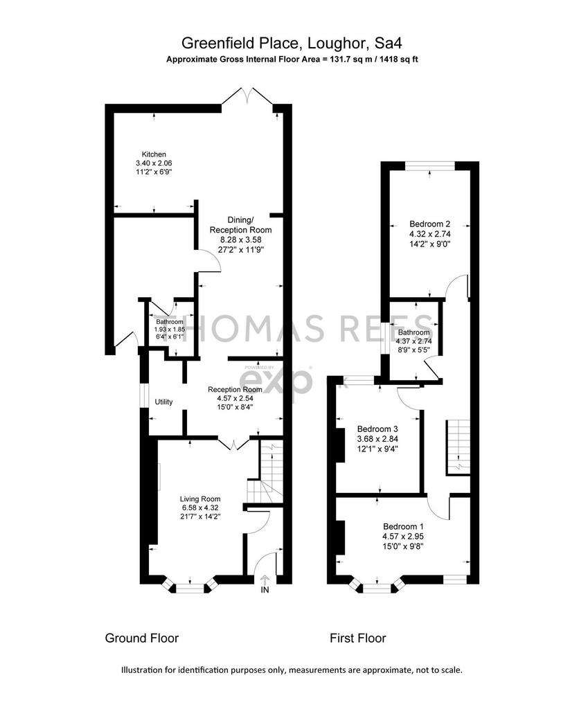 3 bedroom detached house for sale - floorplan