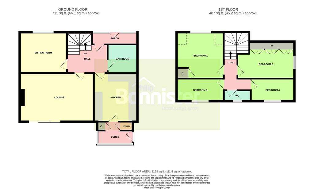 4 bedroom semi-detached house for sale - floorplan