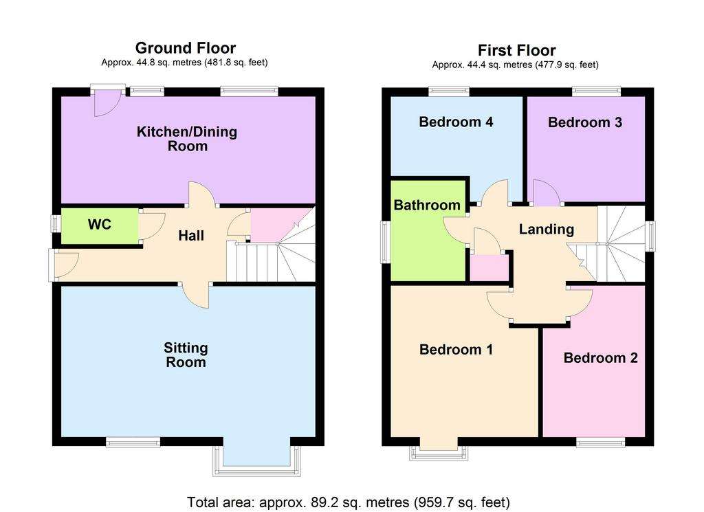 4 bedroom detached house for sale - floorplan