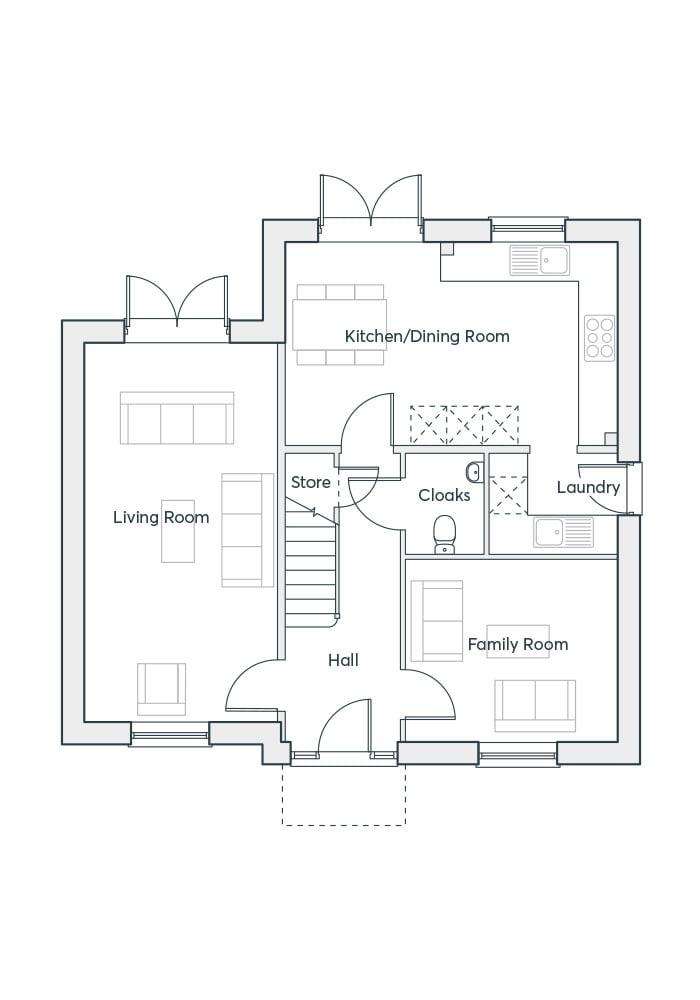 4 bedroom detached house for sale - floorplan