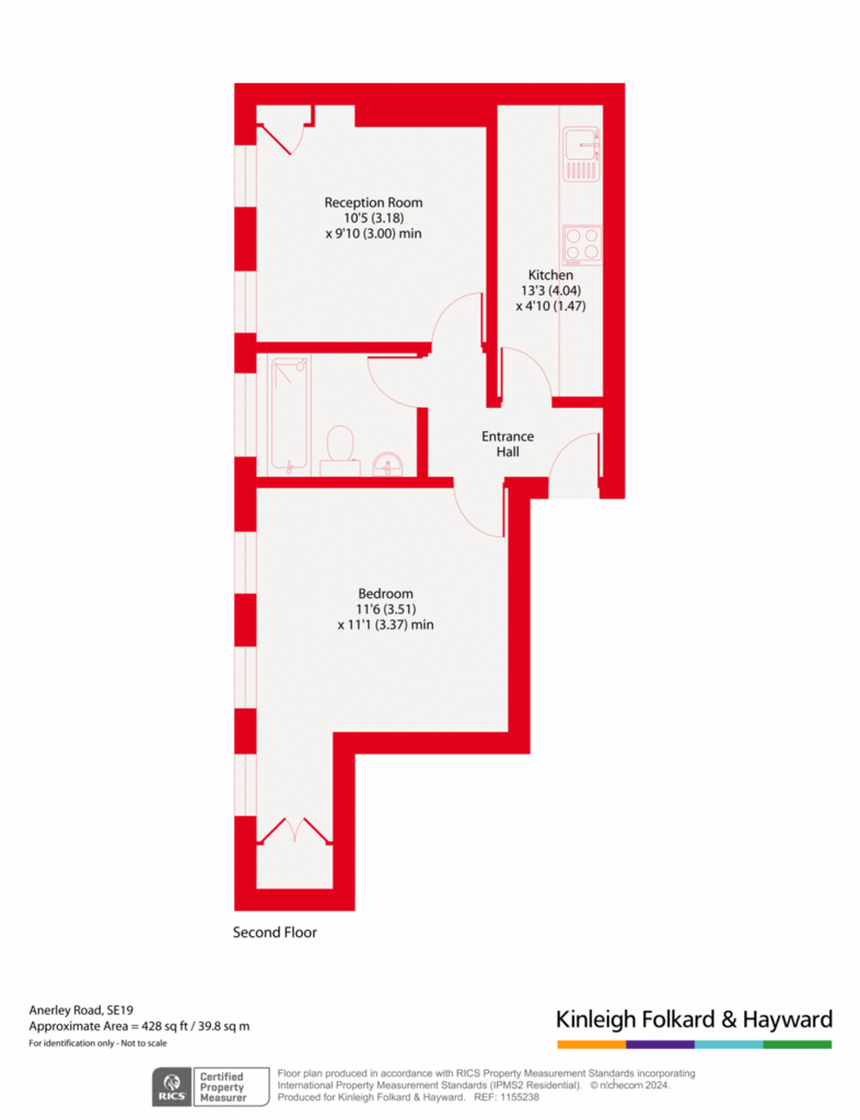 1 bedroom flat for sale - floorplan