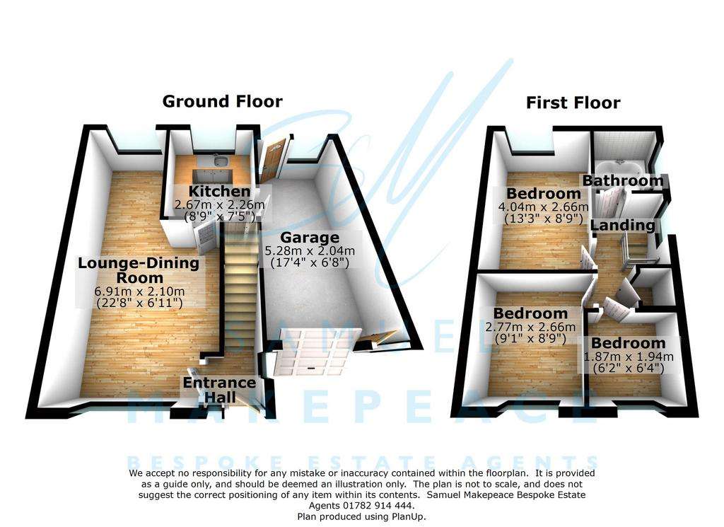 3 bedroom semi-detached house for sale - floorplan