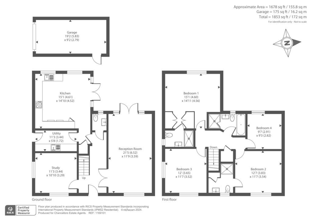 4 bedroom detached house for sale - floorplan