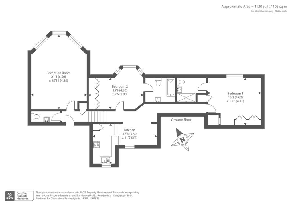 2 bedroom flat for sale - floorplan