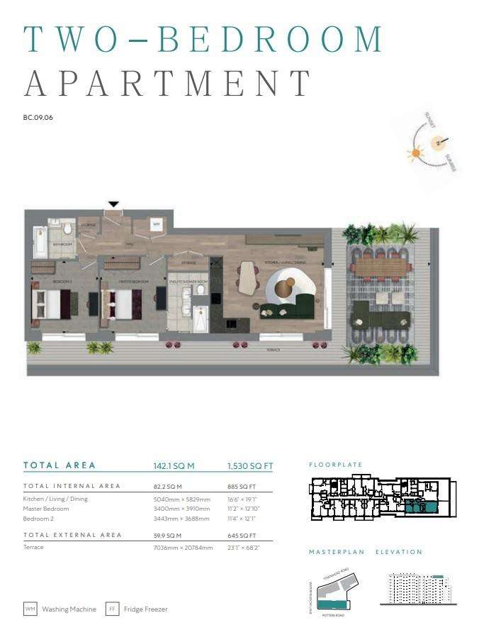 2 bedroom flat for sale - floorplan